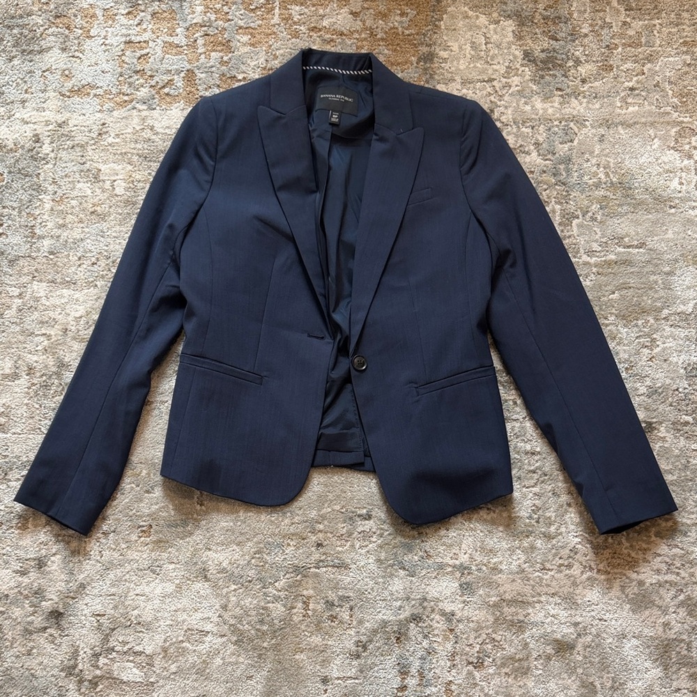 Express Navy Single-Button Women's Blazer